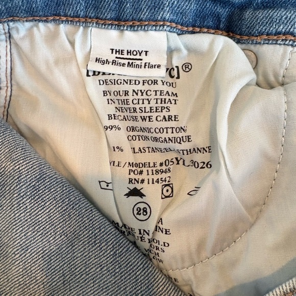 NWT - Blank NYC Hoyt High-Rise Mini Flare - size 28 - Picture 13 of 16